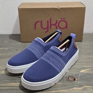 Womens Ryka Vista Slip On Disk Blue NEW